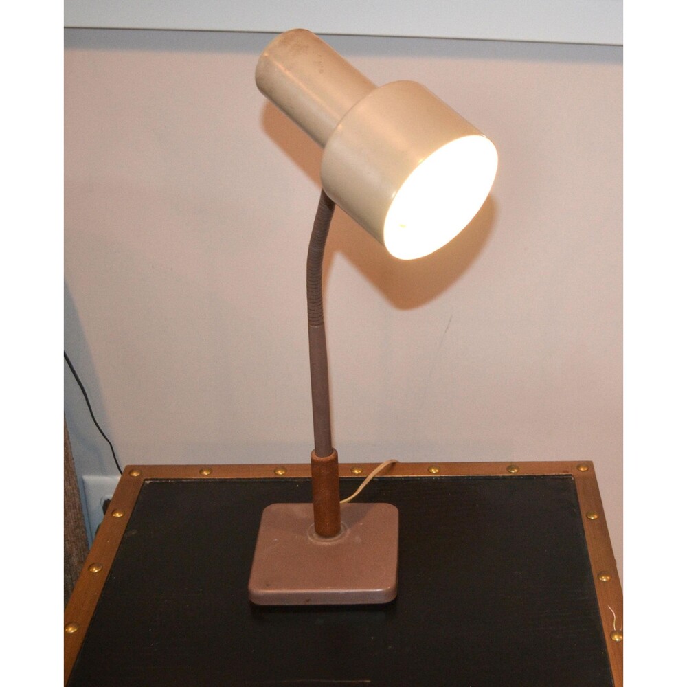 Vintage Desk Lamp Industrial Gooseneck Mid Century